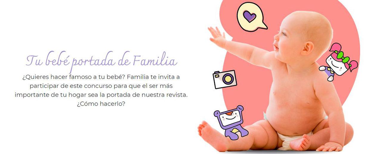 El concurso 'Tu bebé portada de Familia' invita a nuestros lectores a participar con las fotografías de sus hijos. Foto: Captura