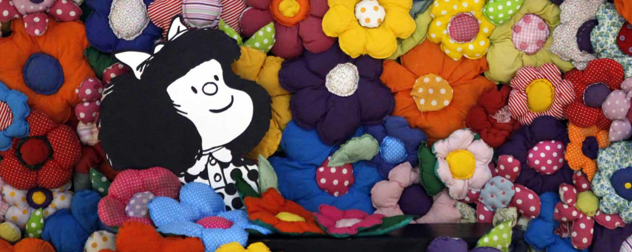 La exposición sobre Mafalda recuerda la historia de este personaje. Foto: Patricio Terán / Familia