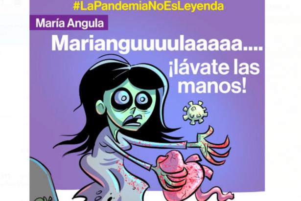 Imagen de la leyenda María Angula. Ilustración: Jorge Cevallos/ EL COMERCIO
