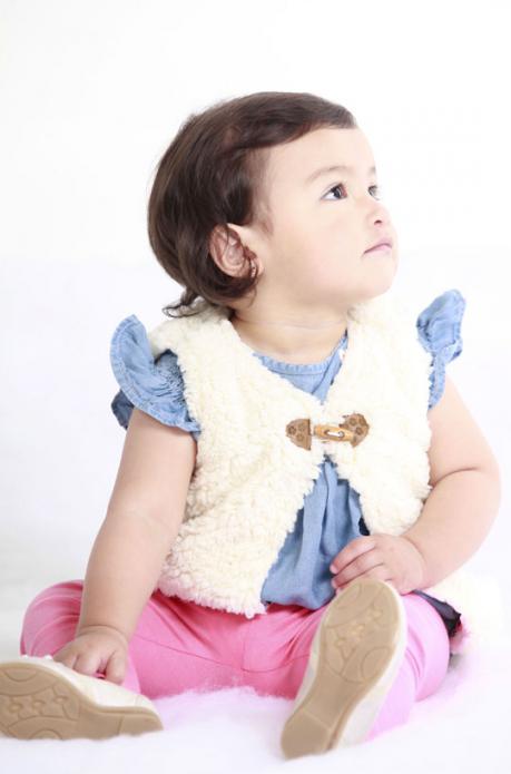 Rose Peña, 11 meses de edad  fue la ganadora del concurso de Familia 'Tu bebé en la portada'. Foto: Armando Prado / Familia.